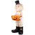 Mummy in Top Hat Holding Jack-O-Lantern Candy Dish Halloween Decoration - 23" - IMAGE 5