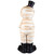 23" Mummy in Top Hat Holding Jack-O-Lantern Candy Dish Halloween Decoration