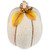 Plush Pumpkin Fall Harvest Decoration - 10" - Cream and Yellow - IMAGE 6
