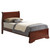 Solid Wooden Twin Panel Bed - 84" - Brown - IMAGE 2