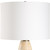 Tapered Base Table Lamp with Drum Shade - 26.5" - Brown - IMAGE 3