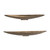 Elongated Curved Decorative Bowls - 31" - Set of 2 - IMAGE 1