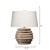 Table Lamp with Drum Shade - 22" - Brown and Off-White - IMAGE 4