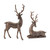 Deer Christmas Figurine Decorations - 18" - Bronze - Set of 2 - IMAGE 2