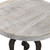 Adjustable Driftwood Top Table - 19" - White and Black