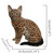 Small Sitting Bengal Cat Figurine - 9.5" - Brown and Black - IMAGE 4