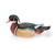 Sitting Wood Duck Outdoor Garden Statue - 18.5" - IMAGE 2