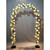 7.5' x 4.25' Pre-Lit Rose Artificial Floral Archway, LED Lights - IMAGE 1