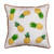 Hand Woven Tropical Pineapple Square Throw Pillow - 20" - Yellow and Green - IMAGE 1