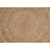 6' Hand Braided Round Jute Area Throw Rug - IMAGE 2