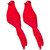 Cardinal Clip-on Christmas Ornaments - 8" - Red and Black - Set of 2 - IMAGE 3
