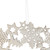 Snowflakes and Reindeer Small Wooden Christmas Wreath - 15.75" - Unlit