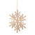 Snowflake Cut-Out Natural Wood Christmas Ornaments - 4.75" - Set of 6 - IMAGE 4