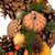 13" Pumpkins and Mushrooms Artificial Fall Harvest Wreath - Brown and Orange - Unlit
