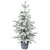 Flocked Pine Potted Artificial Christmas Tree - 28" - Unlit - IMAGE 3