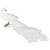 Jeweled and Glittered Peacock Christmas Decoration with Faux Pearls - 24" - White - IMAGE 6