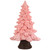Iridescent Pearl Glazed Downswept Tree Christmas Decoration - 9.25" - Pink - IMAGE 6