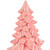 9.25" Iridescent Pearl Glazed Downswept Tree Christmas Decoration - Pink