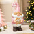 Christmas Gnome Holding Gingerbread Snowflake Cookie Decoration - 11.5" - Pink - IMAGE 1