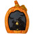 Witch Stirring Flickering Cauldron Scene Inside Pumpkin Halloween Decoration - 13" - LED Orange Light - IMAGE 2