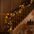 Pre-Lit Flocked Mixed Pine and Pine Cones Artificial Christmas Garland - 9' x 14" - Clear Lights - IMAGE 4