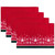 Reindeer and Snowflakes Rectangular Christmas Placemats- 18" - Set of 4 - IMAGE 2