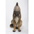 Wolf Outdoor Garden Statue- 33.75" - Gary and Brown - IMAGE 2