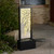 LED Lighted Leaves Mirror Outdoor Garden Water Fountain - 46" - Black - IMAGE 2