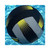 Neoprene Swimming Pool Volleyball - 7" - Black and Gray - IMAGE 1