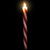 Candy Cane Striped Flameless Tapered Christmas Candles - 9.5" - Red and White - Set of 4 - IMAGE 4