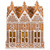 Lighted and Frosted Icing Triple Row Gingerbread House Christmas Decoration - 8" - IMAGE 2