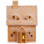 Lighted and Snowy Chimney Open Door Gingerbread House Christmas Decoration - 9.5" - IMAGE 2