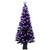 8-function Fiber Optic Artificial Pine Potted Halloween Tree - 6' - Black - Orange and Purple LED - IMAGE 5