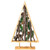 20.5" Reindeer and Pinecones Artificial Wooden Tree Christmas Decoration