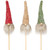 Gnome with Fuzzy Hat Christmas Picks - 13.25" - Set of 3 - IMAGE 2