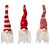 Mini Gnomes with Knitted Hat Christmas Decorations - 3.5" - Set of 3 - IMAGE 2