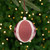 Plaid and Knitted Christmas Ball Ornaments - 3.5" - Maroon and Ivory - Set of 4 - IMAGE 5