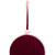 3.5" Plaid and Knitted Christmas Ball Ornaments - Maroon and Ivory - Set of 4