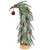Flocked Curved Artificial Christmas Tree with Red Ornaments - 15" - IMAGE 2