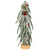 Flocked Curved Artificial Christmas Tree with Red Ornaments - 15" - IMAGE 5
