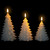 Flickering Flameless LED Christmas Tree Wax Candles - 7.25" - White - Set of 3 - IMAGE 3