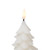 Flickering Flameless LED Christmas Tree Wax Candles - 7.25" - White - Set of 3 - IMAGE 6