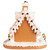 6' Lighted Ice Cream and Peppermint Gingerbread House Christmas Decoration