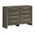 8-Drawer Wooden Beveled Bedroom Chest - 59" - Gray - IMAGE 5