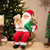 Animated Musical Santa in Rocking Chair Christmas Decoration - 14" - IMAGE 1