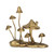 Golden Cast Iron Mushrooms Tabletop Decoration - 7.25" - IMAGE 5