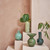 Handmade Ceramic Bulb Vase - 9.75" - Green - IMAGE 3
