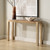 Grass Cloth Top Console Sofa Table - 52" - Brown - IMAGE 3
