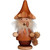 5.25" Brown and Beige "Little Tree Gnome" Incense Burner - IMAGE 1