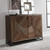 52" Brown and Gray Contemporary 2 Door Cabinet - IMAGE 4
